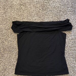 Elegant Black Off-Shoulder Top